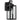 Yorand Black Outdoor Wall Lantern Light with GFCI Outlet
