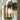 Yorand Black Outdoor Wall Lantern Light with GFCI Outlet