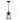 Aaren 1-Light Black Outdoor Pendant Light Exterior Hanging Lantern with E26 Base