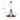 Navy 6-Light Matte Black Chandelier Modern Industrial Candle Style Pendant Light  with Clear Seeded Glass Shades