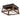 Bartin Rustic Wood Finish Flush Mount Ceiling Light