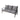 Metal 3-Person Patio Outdoor Sofa with Cushions