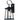 Rhewin 1-Light Modern Black Glass Outdoor Wall Lantern