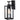 1-Light Black Outdoor Wall Sconces Fixture 60-Watt Max